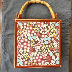 Cigar Box Boho Purse Handbag Bamboo Handle